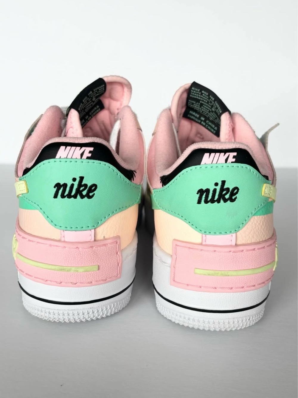 Nike Air Force 1 Shadow Arctic Punch/Crimson Tint/Green Glow/Barely Volt. 7.5 - Picture 5 of 5